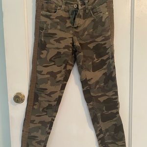 Camouflage / Camo Jeans with Stripe down side, Brand: Zara, Size 4
